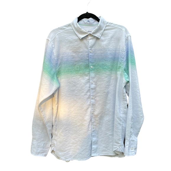 Tommy Bahama Horizon Heights Stretch Sport Shirt Size M - Picture 10 of 10